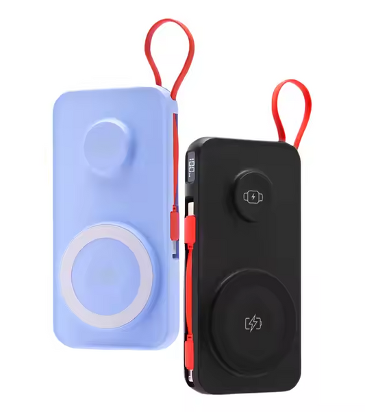 New Arrival 3 in 1 Magnetic Power Bank with Detached Cable Premium Wireless Power Banks for Watch and Earphones and Phone